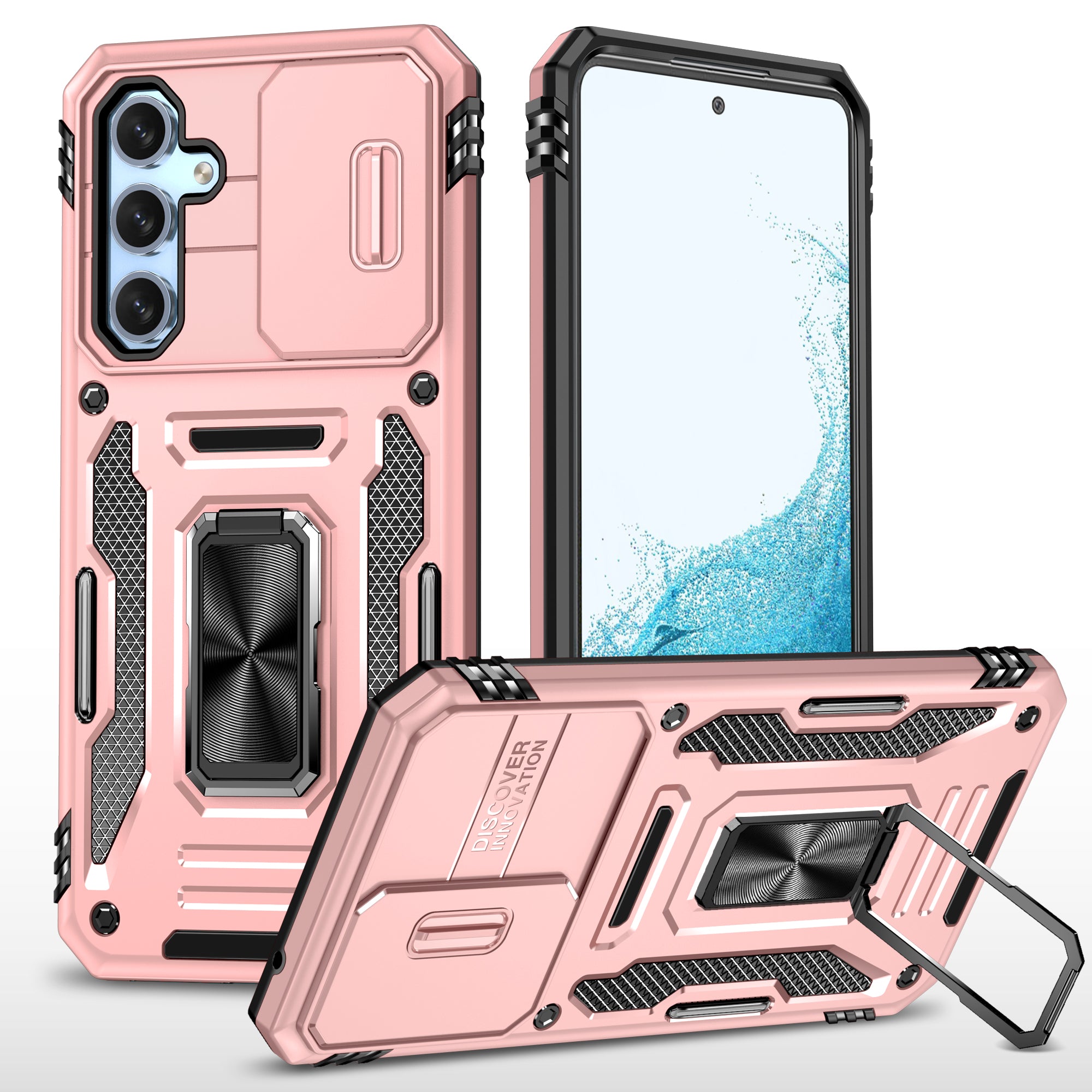 Armor Series Phone Case for Samsung Galaxy A54 5G PC TPU Shockproof Phone Cover Kickstand