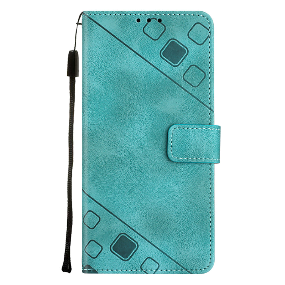 PT005 YB Imprinting Series-6 for Samsung Galaxy A04 Core 4G Phone Leather Case Wallet Stand Cell Phone Cover