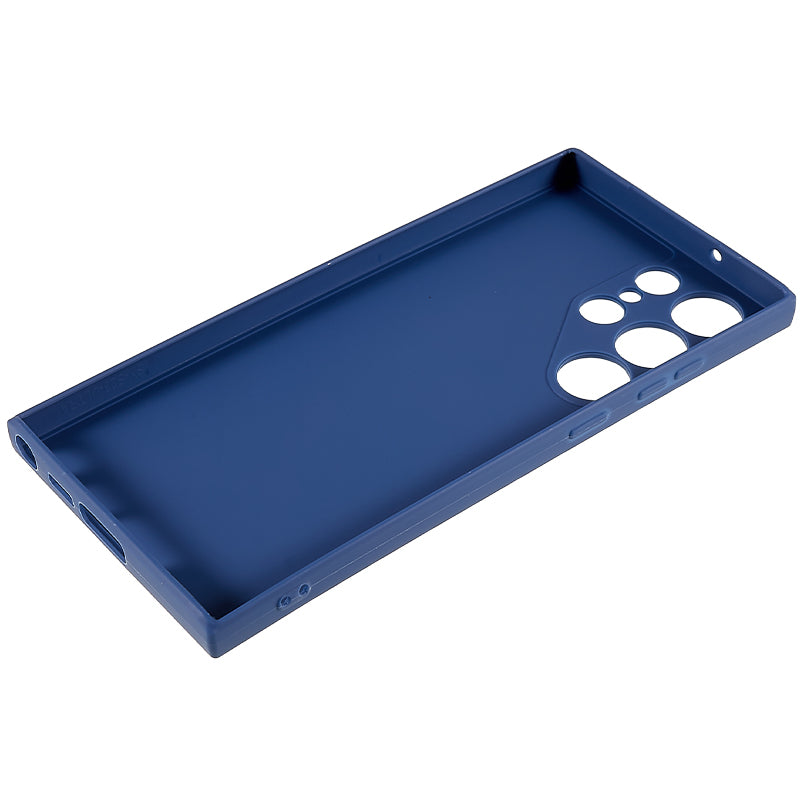 For Samsung Galaxy S23 Ultra Straight Edge Phone Case Precise Cutout Soft TPU Cover