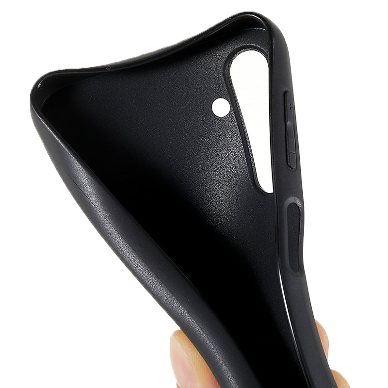 For Samsung Galaxy A24 4G Matte Phone Case Anti-scratch Cellphone TPU Anti-drop Cover - Black