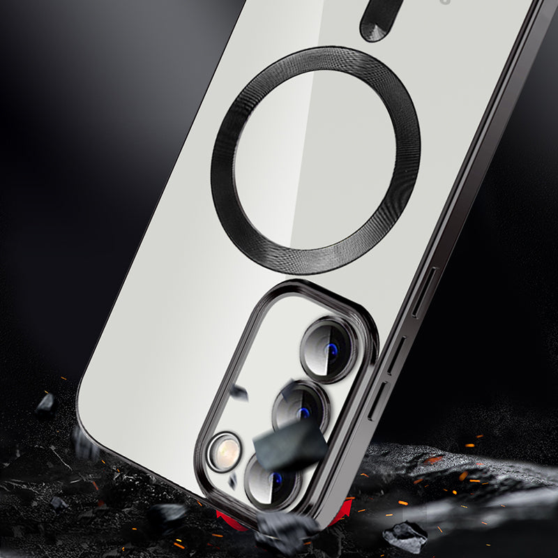 Magnetic Case for Samsung Galaxy S23 Compatible with MagSafe TPU PC Camera Protection Phone Cover
