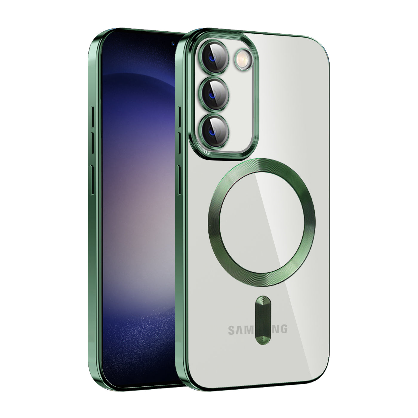 Magnetic Case for Samsung Galaxy S23 Compatible with MagSafe TPU PC Camera Protection Phone Cover