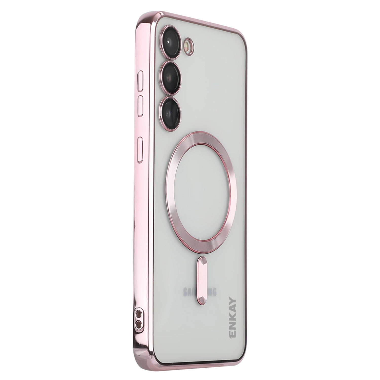 ENKAY HAT PRINCE For Samsung Galaxy S23 Electroplating Edge Camera Protection Back Cover Magnetic TPU Phone Case Compatible with Magsafe