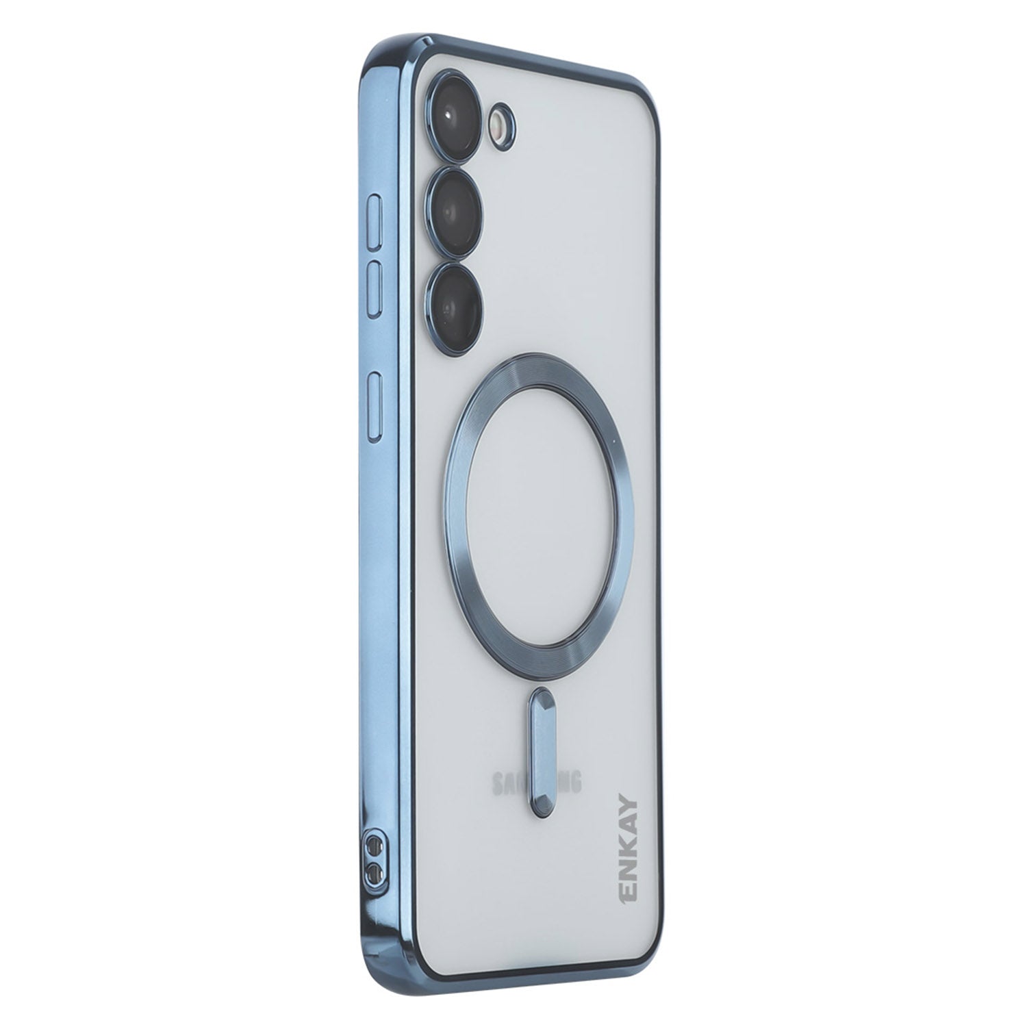 ENKAY HAT PRINCE For Samsung Galaxy S23 Electroplating Edge Camera Protection Back Cover Magnetic TPU Phone Case Compatible with Magsafe