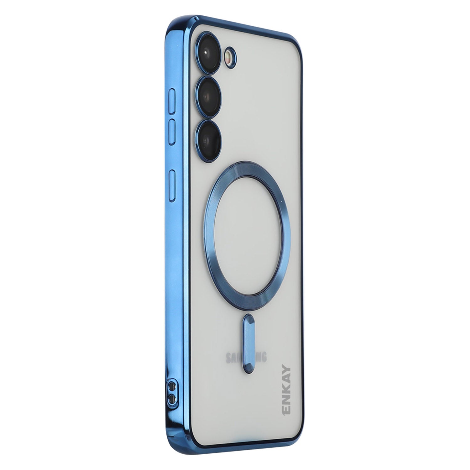 ENKAY HAT PRINCE For Samsung Galaxy S23 Electroplating Edge Camera Protection Back Cover Magnetic TPU Phone Case Compatible with Magsafe