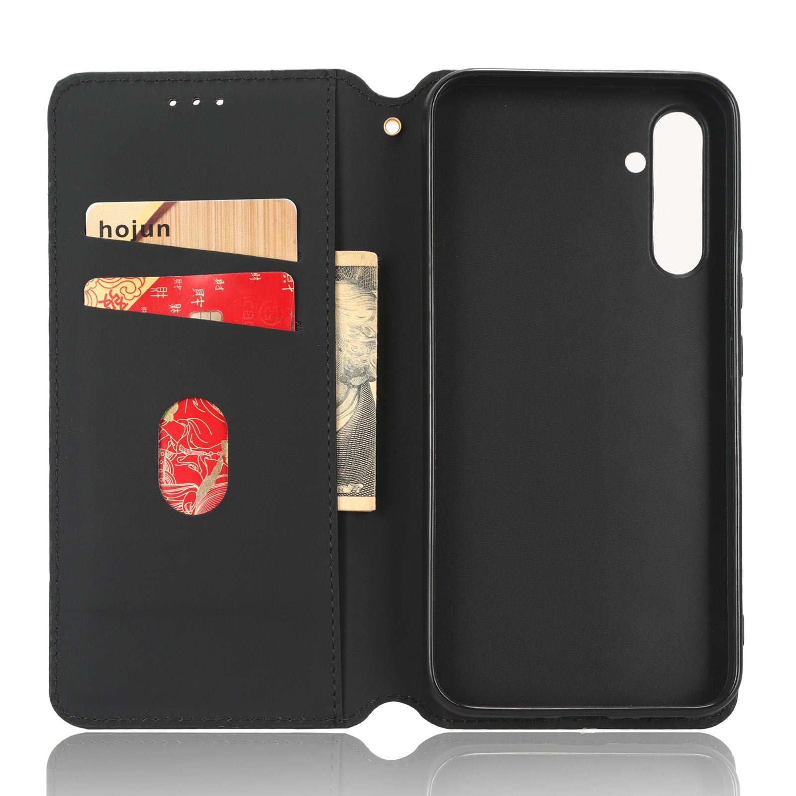For Samsung Galaxy A24 4G / A24 5G Cell Phone Case Imprinted Rhombus Pattern Wallet Stand Leather Phone Cover