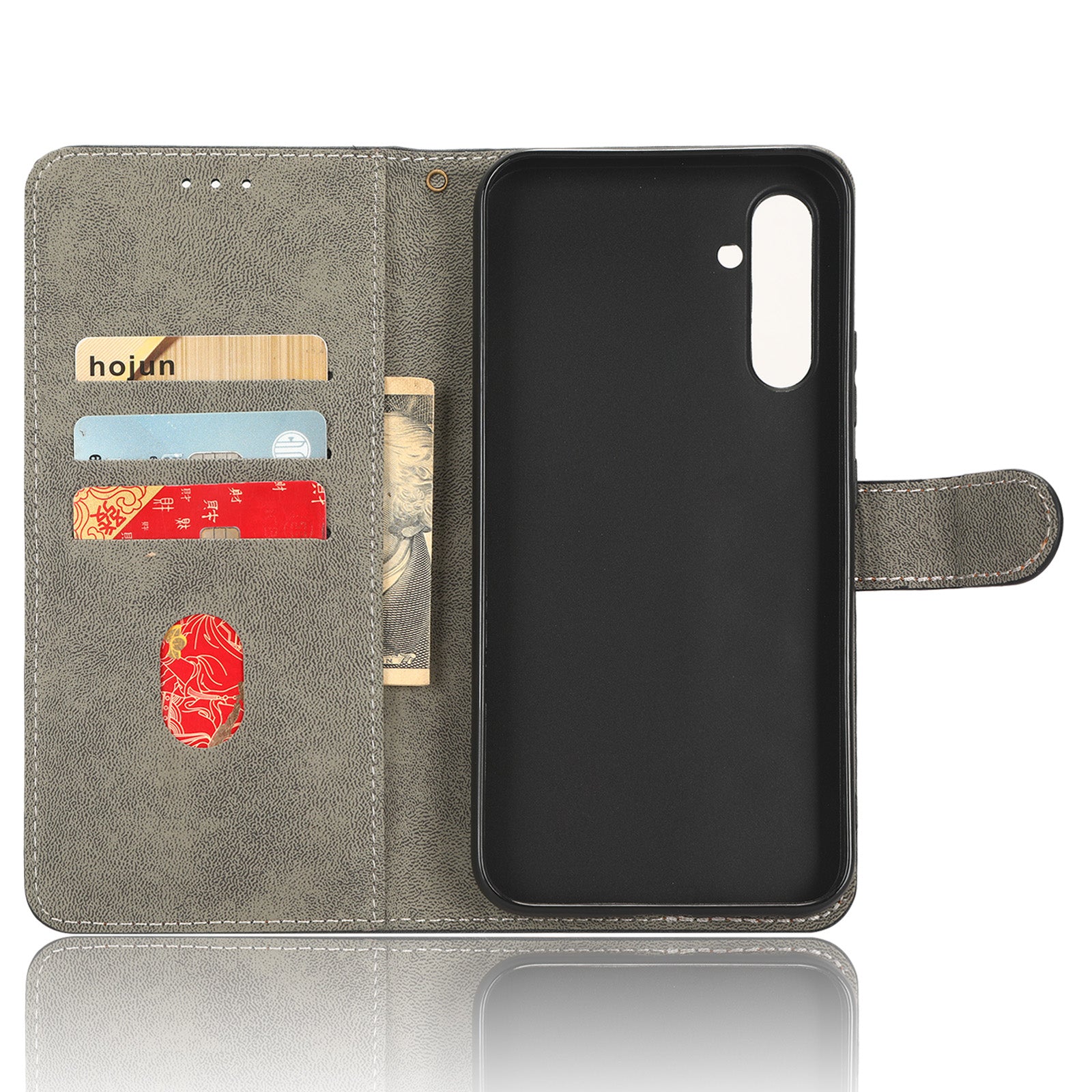 For Samsung Galaxy A24 4G / A24 5G RFID Blocking Phone Cover Wallet Stand Leather Case with Strap