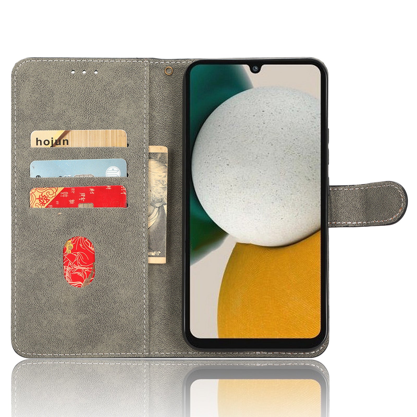 For Samsung Galaxy A24 4G / A24 5G RFID Blocking Phone Cover Wallet Stand Leather Case with Strap