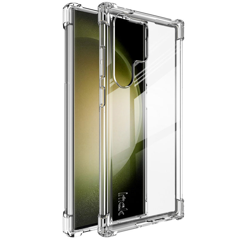 IMAK For Samsung Galaxy S23 Ultra Phone Cover Clear Four Corner Cushion Airbag TPU Phone Case