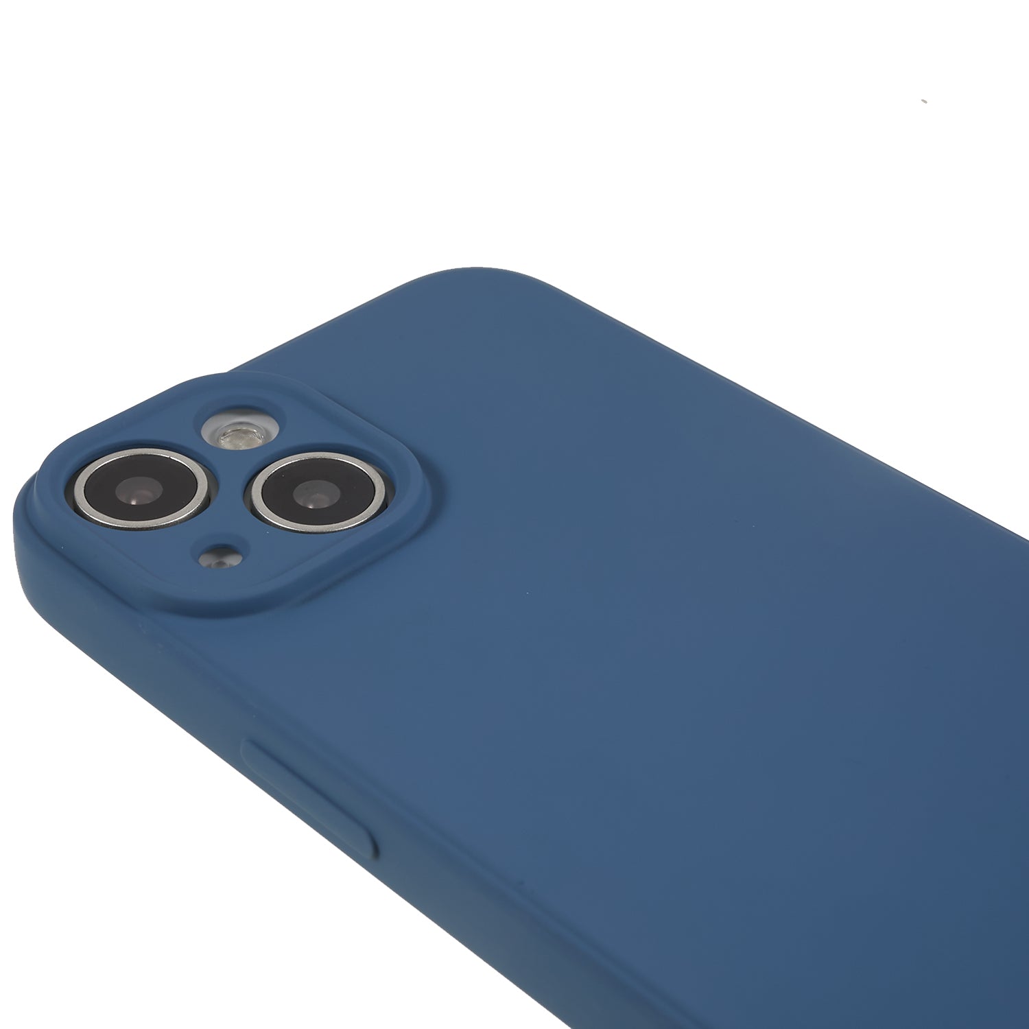 For iPhone 14 Fiber Lining Soft TPU Phone Case Rubberized Texture Protective Cover