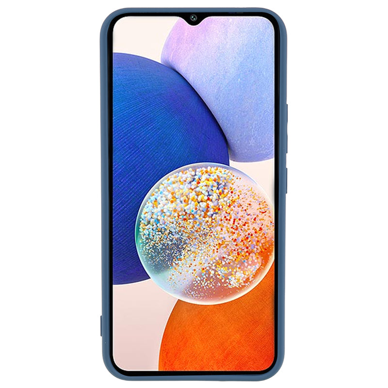 For Samsung Galaxy A14 5G Rubberized TPU Protective Case Fiber Lining Drop Protection Phone Cover