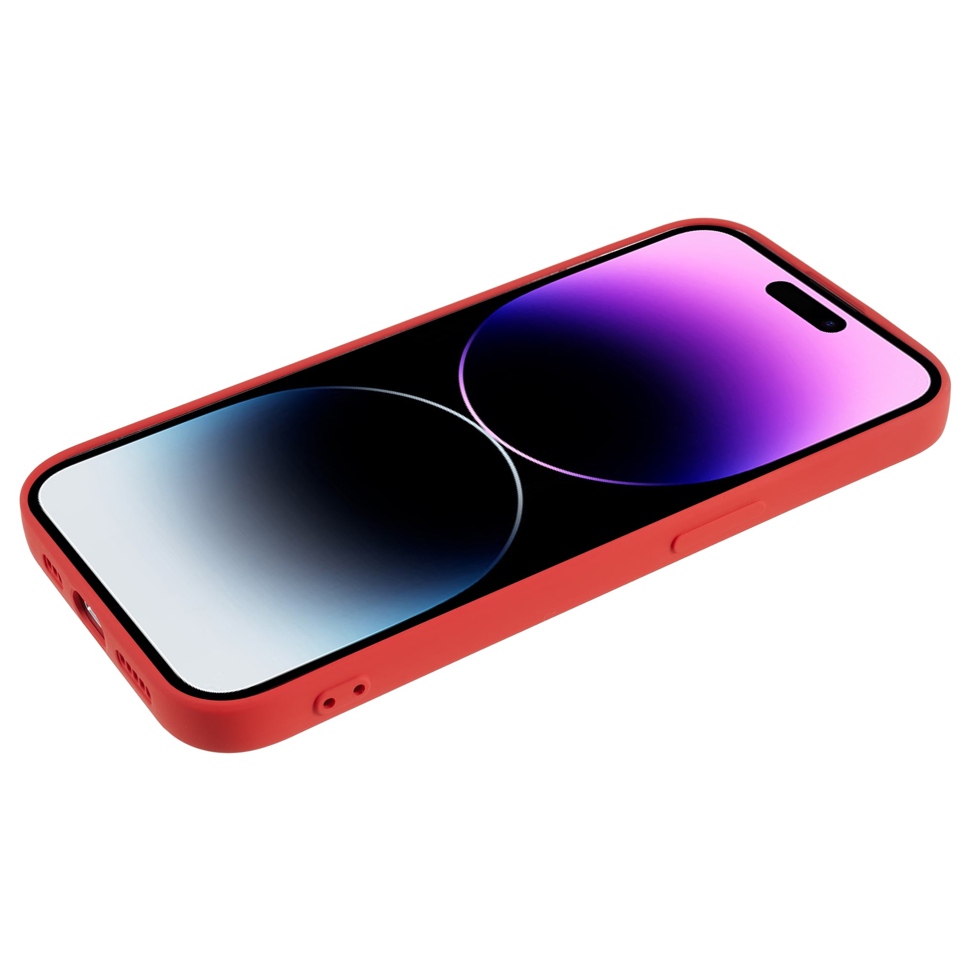 Pro iPhone 14 Pro Měkké TPU pogumované pouzdro na telefon Ochranný kryt z vláken proti poškrábání 