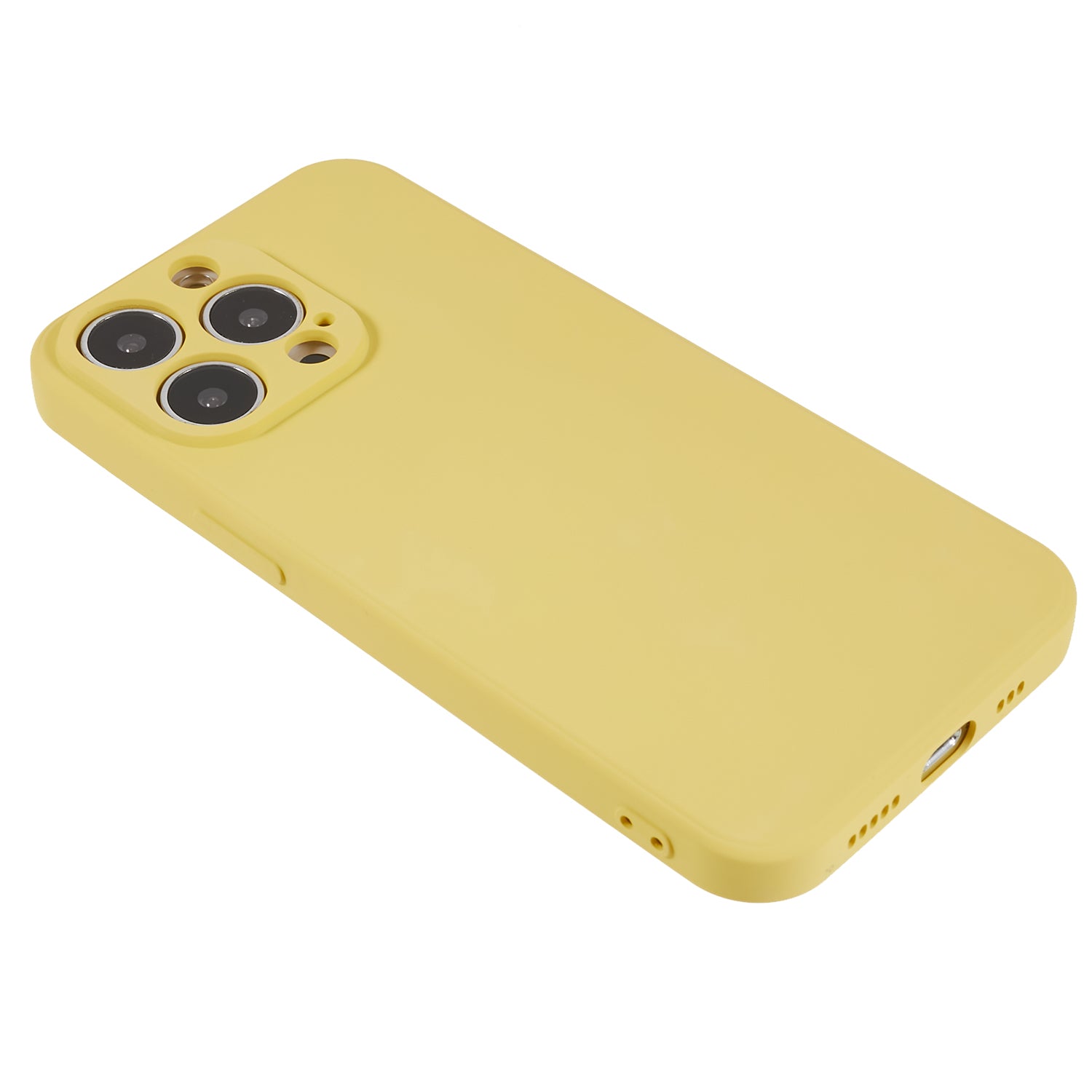 For iPhone 13 Pro Max 6.7 inch Rubberized TPU Phone Case Camera Protection Cover Soft Fiber Lining Inside