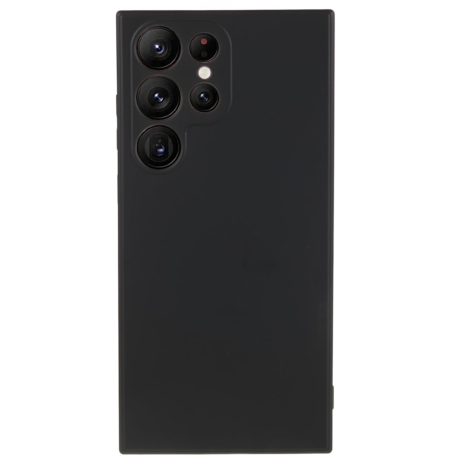 For Samsung Galaxy S22 Ultra 5G TPU Anti-Slip Rubberized Phone Case Fiber Lining Camera Lens Protective Cover