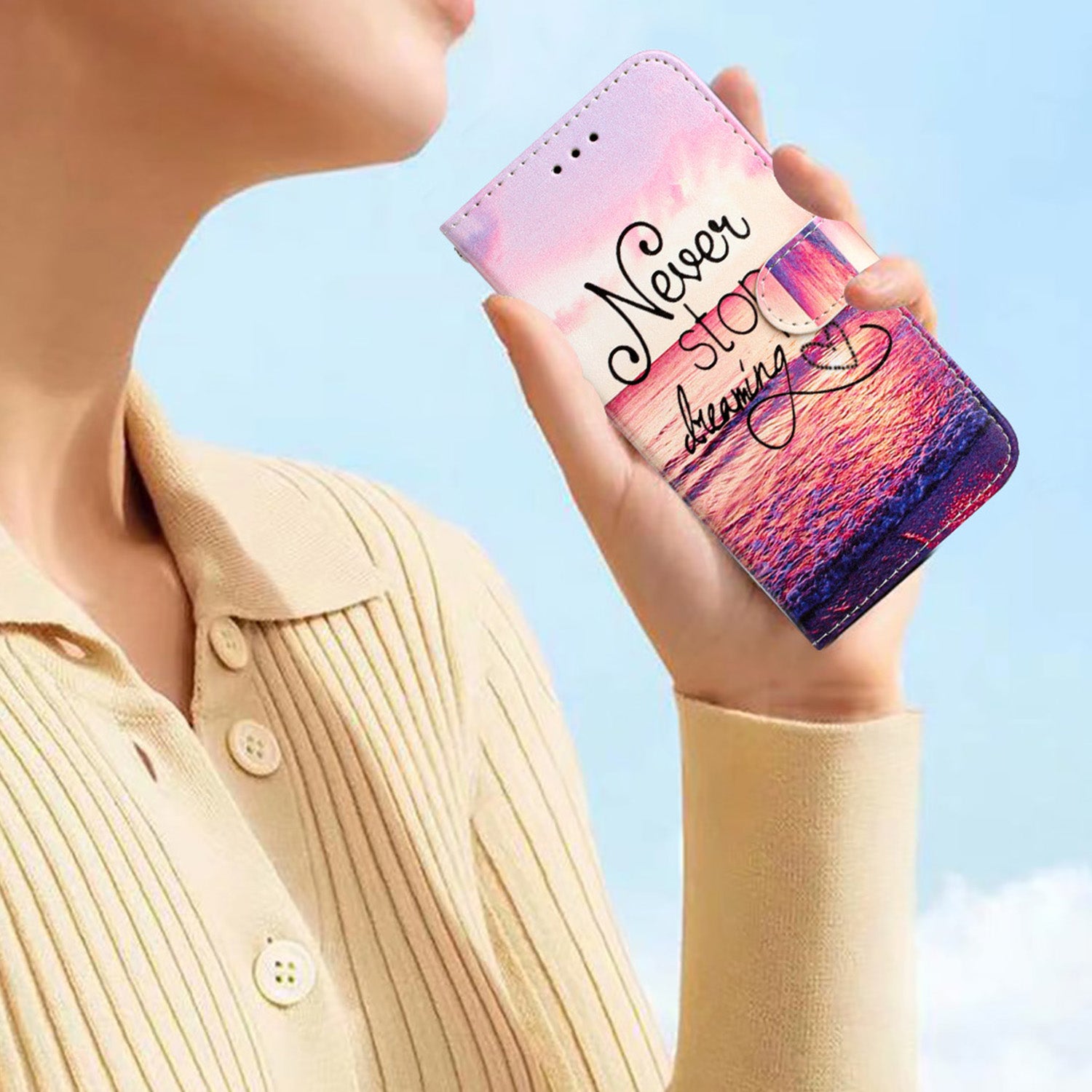 Pouzdro na peněženku pro Samsung Galaxy A14 5G PU kožený vzor s potiskem stojánek na kabelku vyklápěcí kryt na telefon