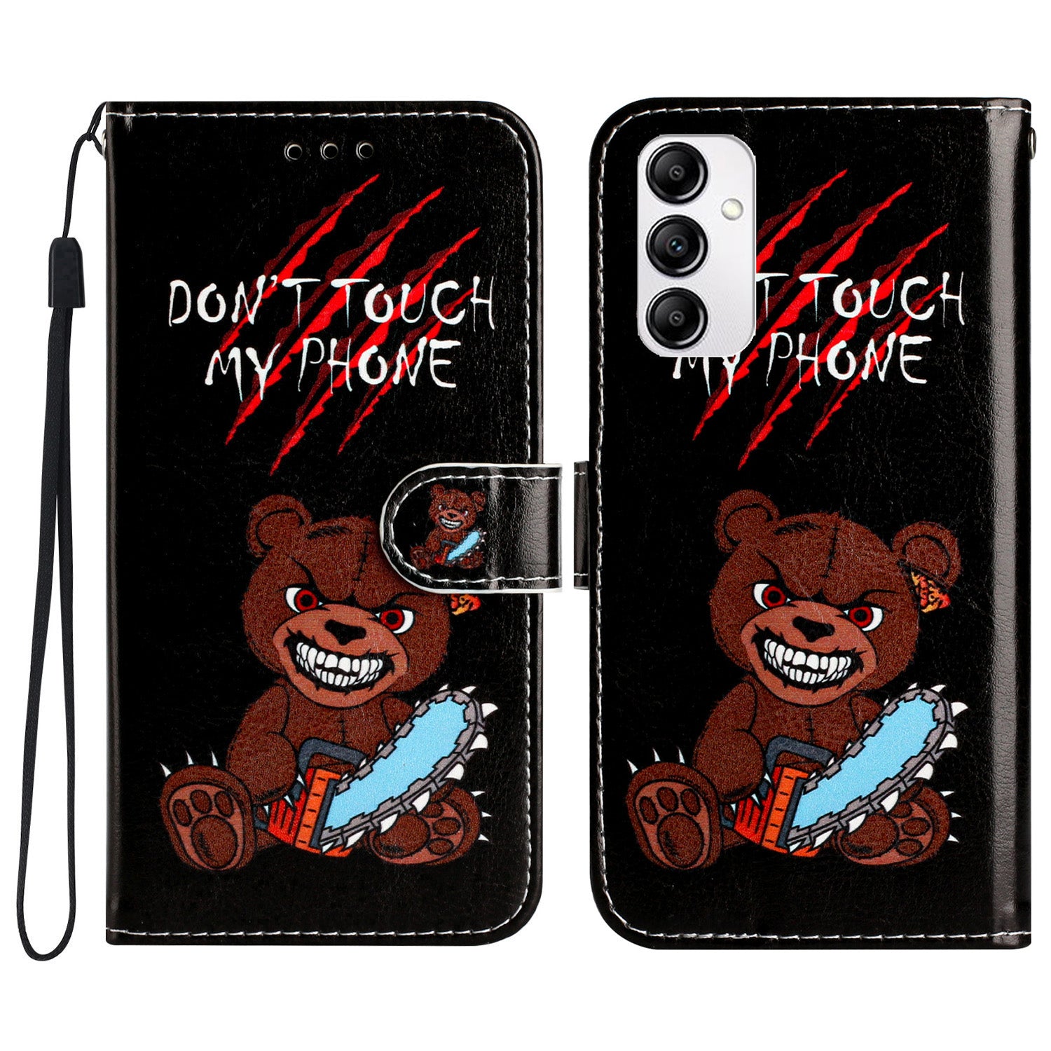 Pouzdro na peněženku pro Samsung Galaxy A14 5G PU kožený vzor s potiskem stojánek na kabelku vyklápěcí kryt na telefon