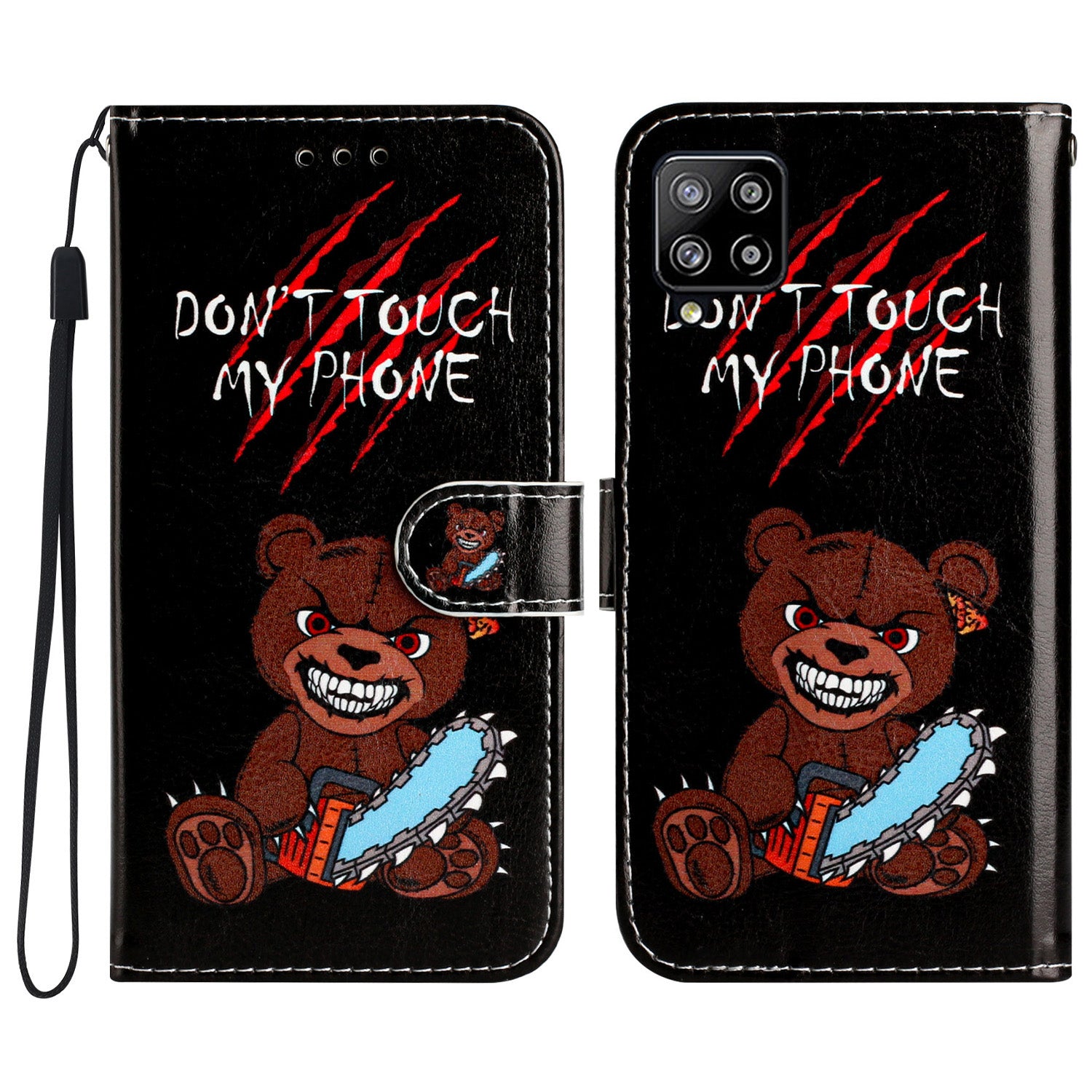 Pattern Printing Phone Case for Samsung Galaxy A22 4G (EU Version) Leather Folding Stand Wallet Cover