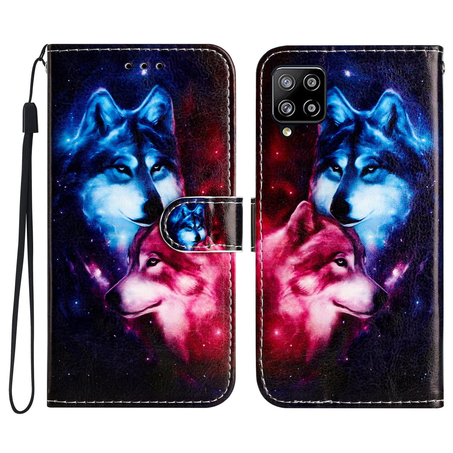Pattern Printing Phone Case for Samsung Galaxy A22 4G (EU Version) Leather Folding Stand Wallet Cover
