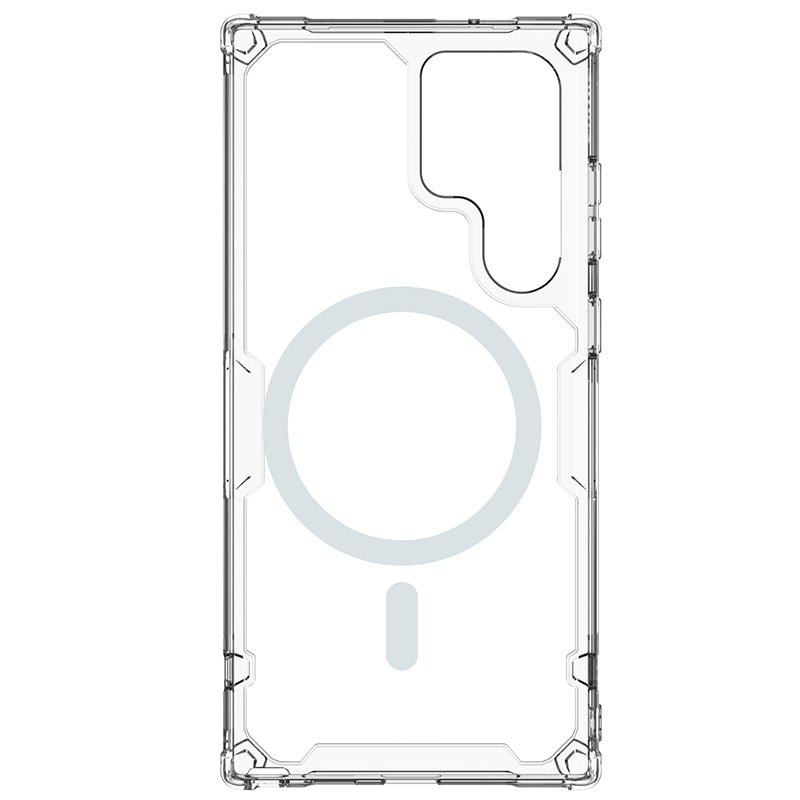 NILLKIN Nature Pro Series for Samsung Galaxy S23 Ultra Magnetic Clear Phone Case PC+TPU Mobile Phone Cover