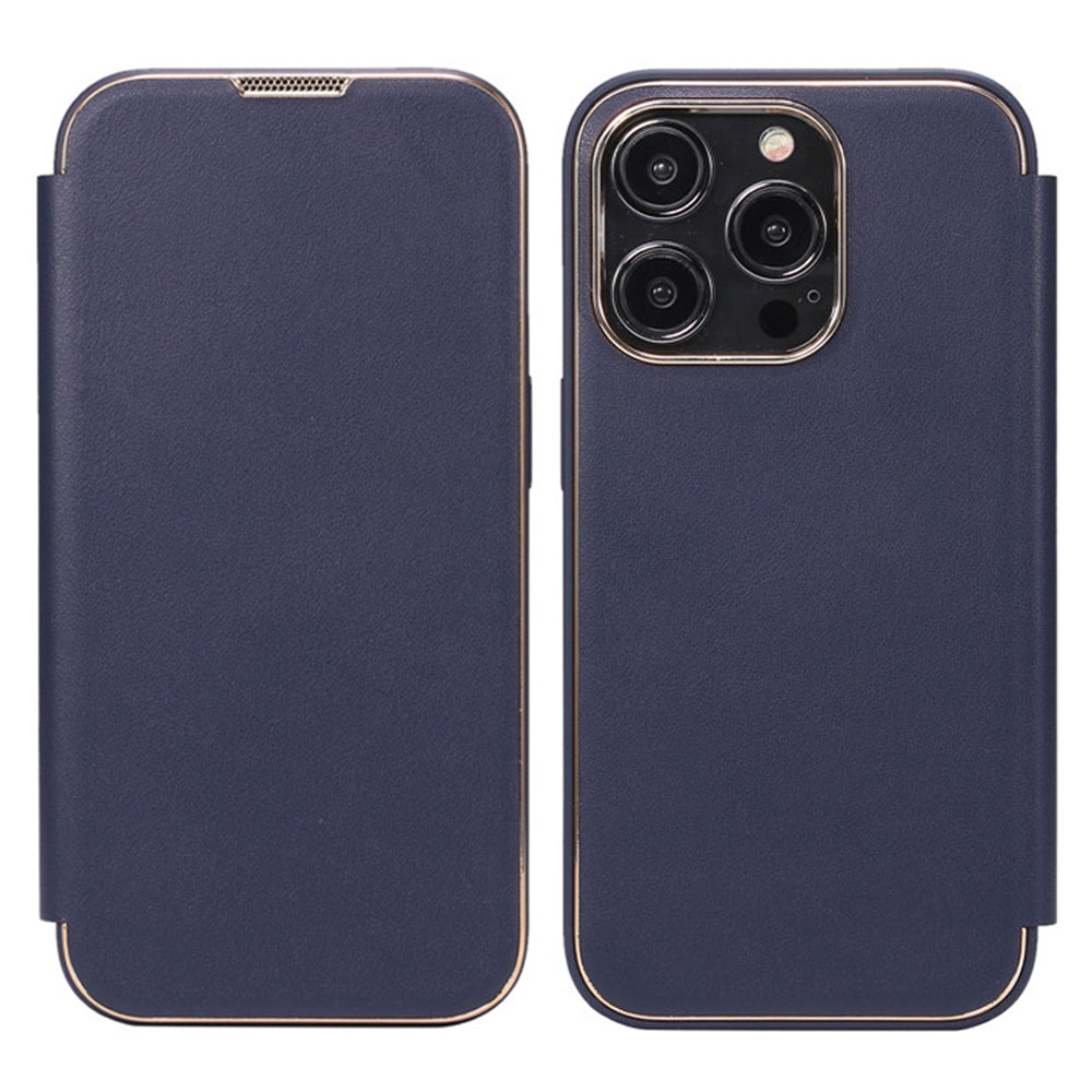 Galvanický kryt telefonu pro iPhone 14 Pro Anti-Dust PU kůže PC TPU pouzdro na telefon