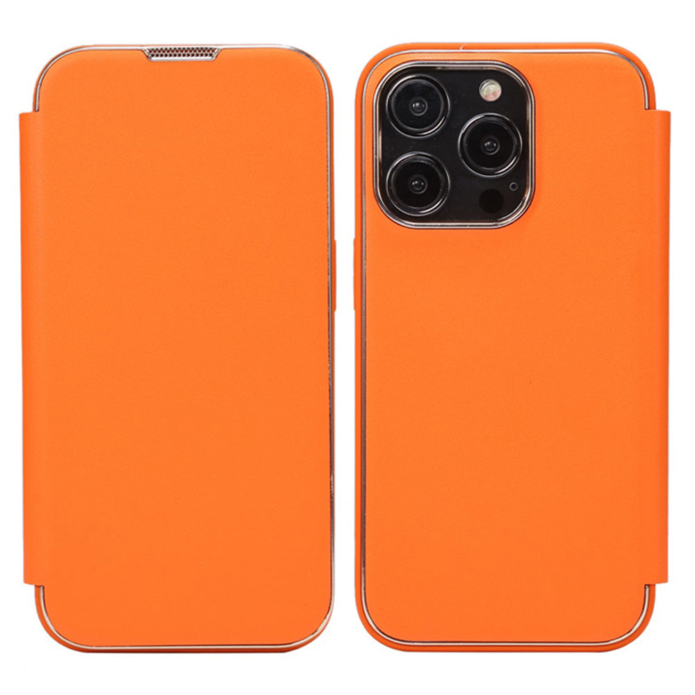 For iPhone 14 Pro Max PU Leather PC TPU Phone Flip Case Anti-Scratch Phone Stand Cover