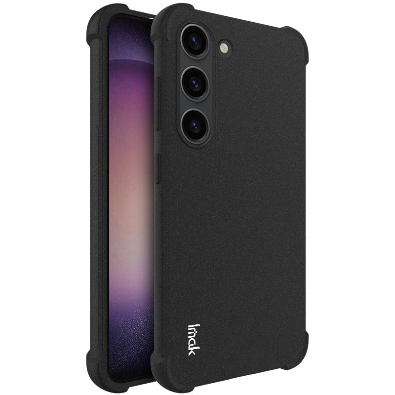 IMAK Matte Phone Case Samsung Galaxy S23 Four Corners Airbag Drop-proof TPU Cell Phone Cover