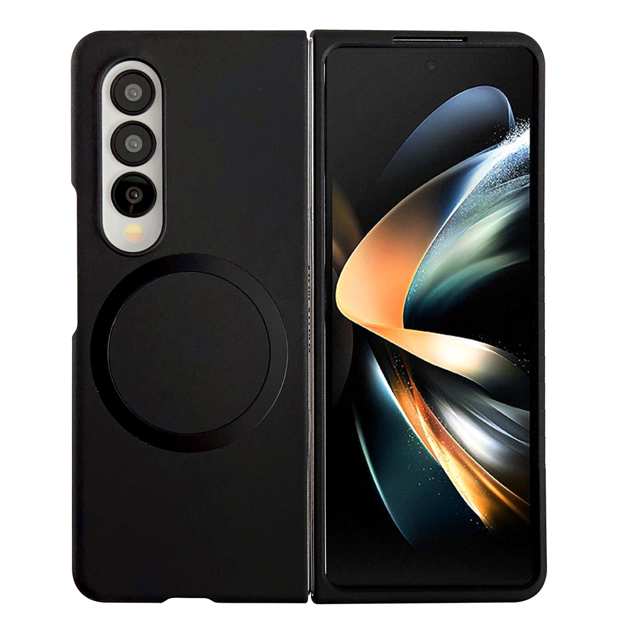For Samsung Galaxy Z Fold4 5G Phone Cover Skin-touch Hard PC Case Compatible with MagSafe