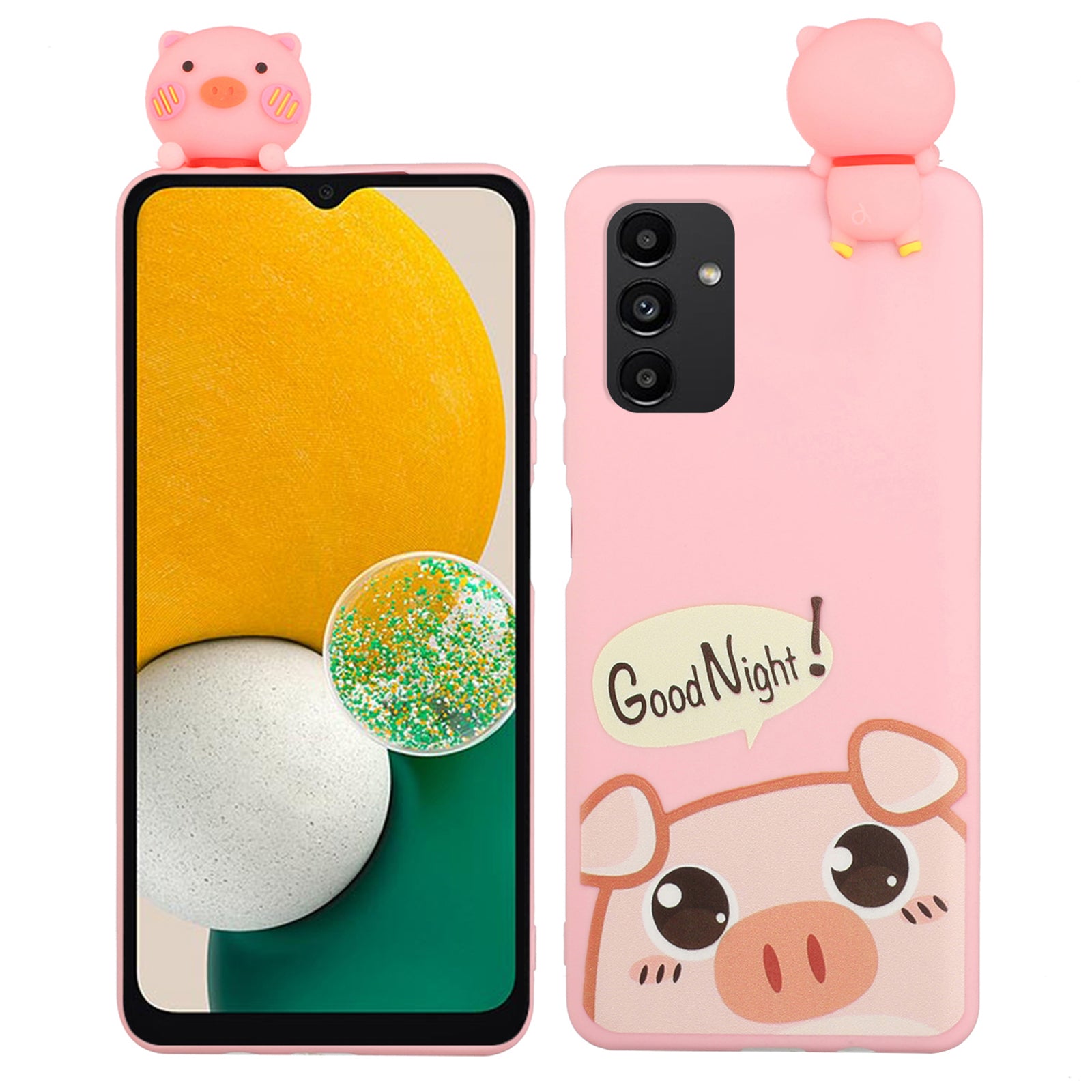For Samsung Galaxy A14 5G Cartoon Pattern Phone Case 3D Animal Figure TPU Silicone Smartphone Cover