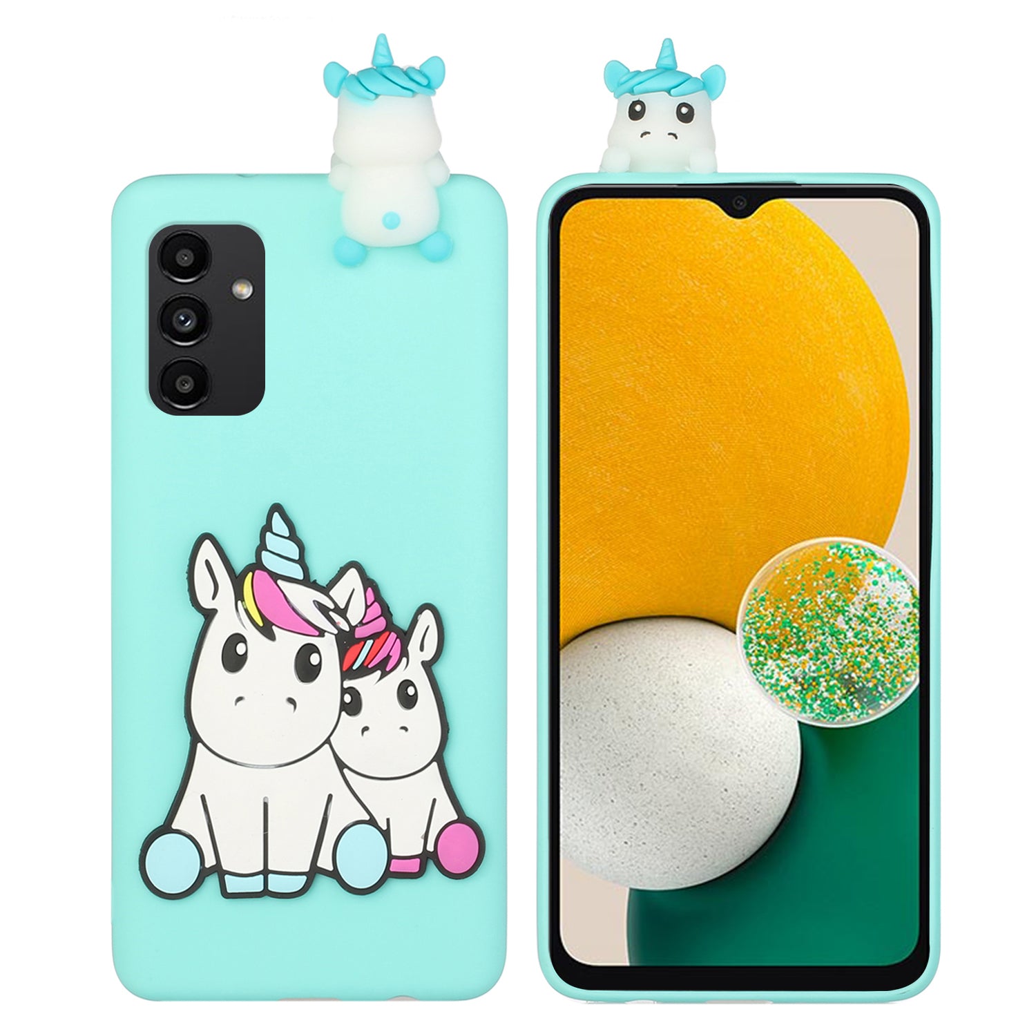 Řada YX pro Samsung Galaxy A14 4G / 5G TPU silikonový kryt Roztomilé pouzdro na telefon s 3D kreslenými postavičkami
