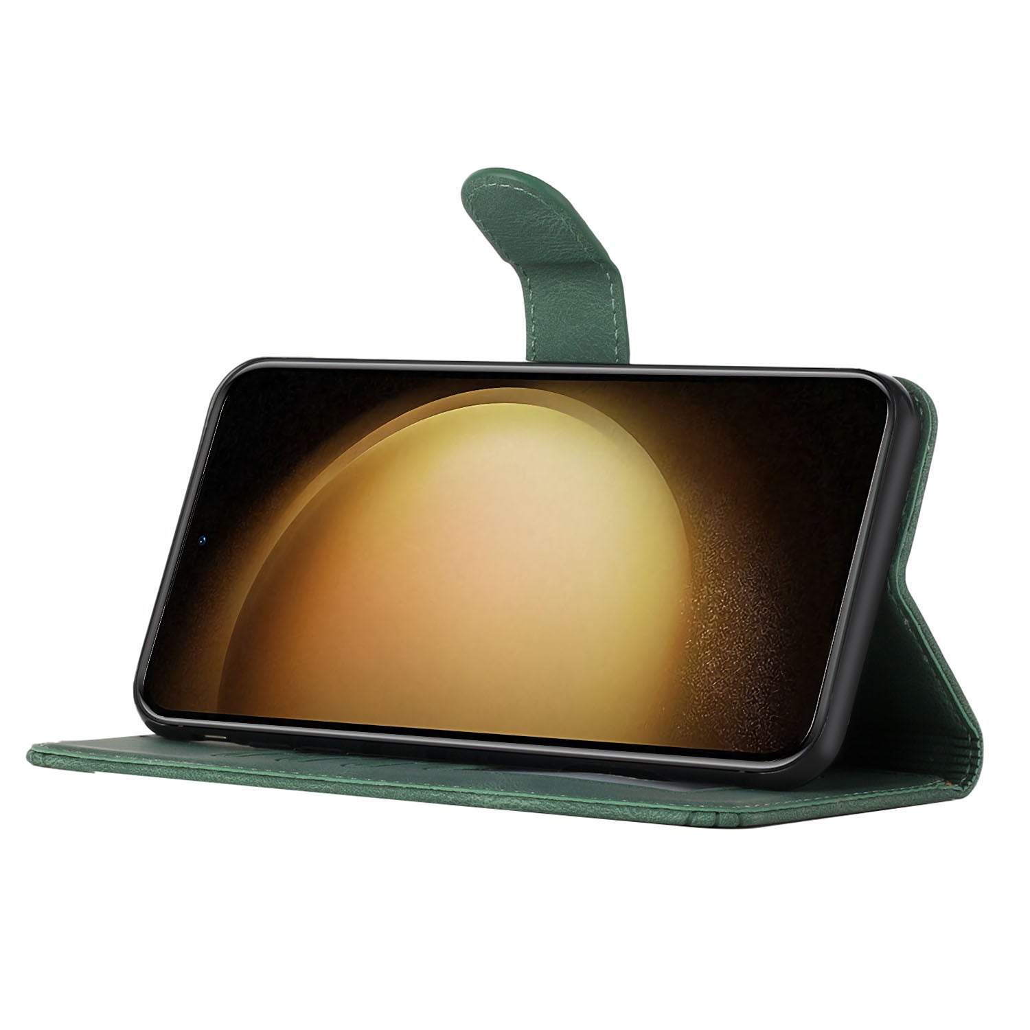 Kožené pouzdro na telefon řady YX0010 pro Samsung Galaxy A04 4G (164,4 x 76,3 x 9,1 mm) / A04e 4G stojánek na peněženku s potiskem Flip Cover