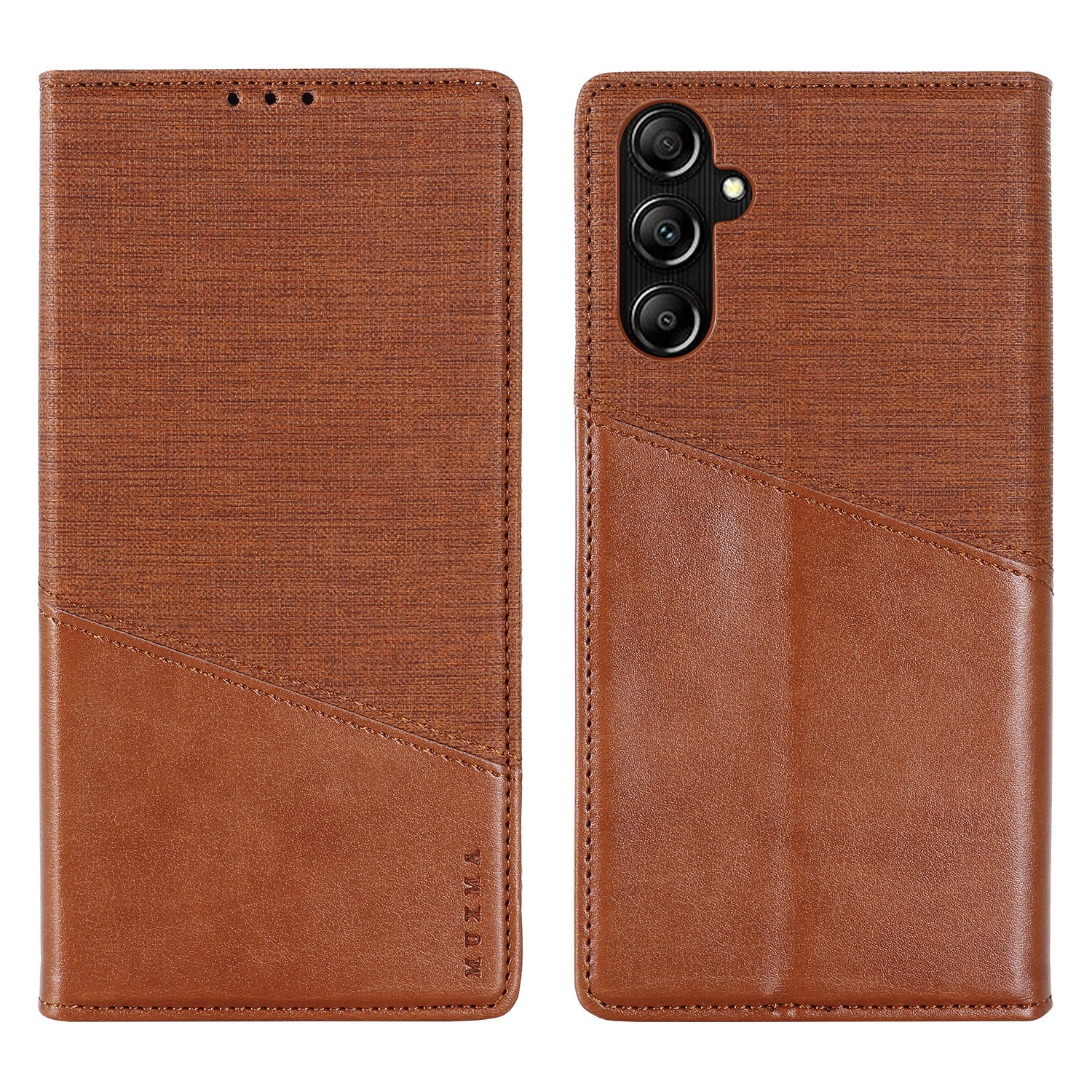 MUXMA MX109 Wallet Stand Case for Samsung Galaxy A14 4G / 5G RFID Blocking PU Leather Phone Cover