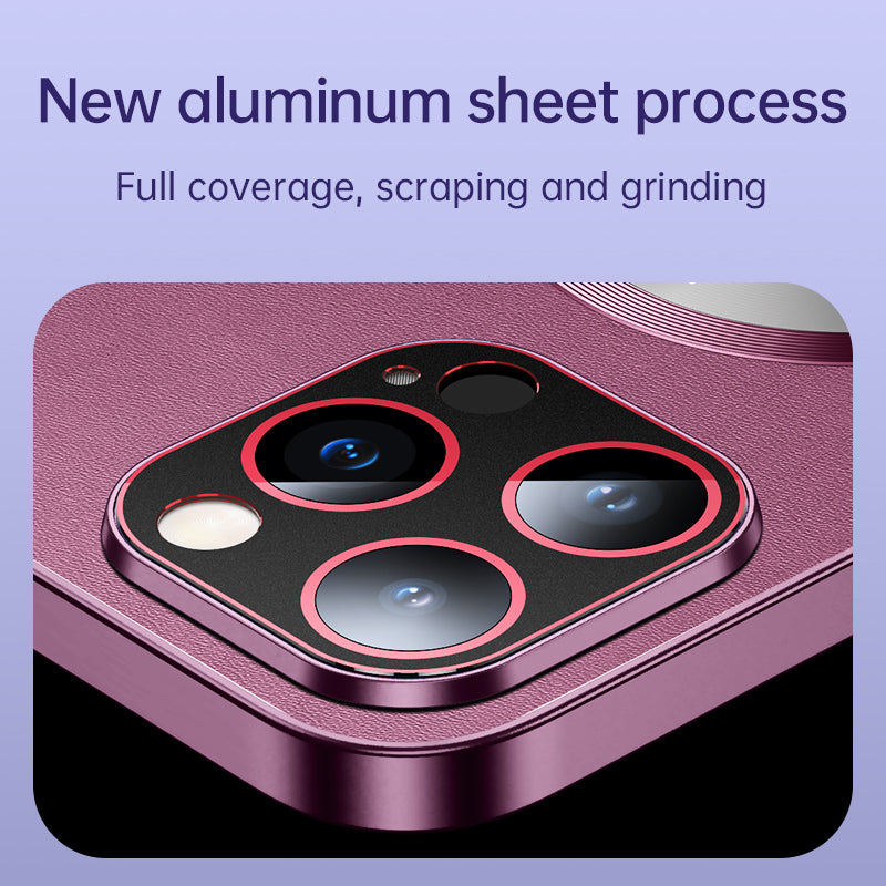 RH05 Magnetic Phone Shell for iPhone 14 Pro Case Soft TPU PC PU Leather Coated Phone Cover