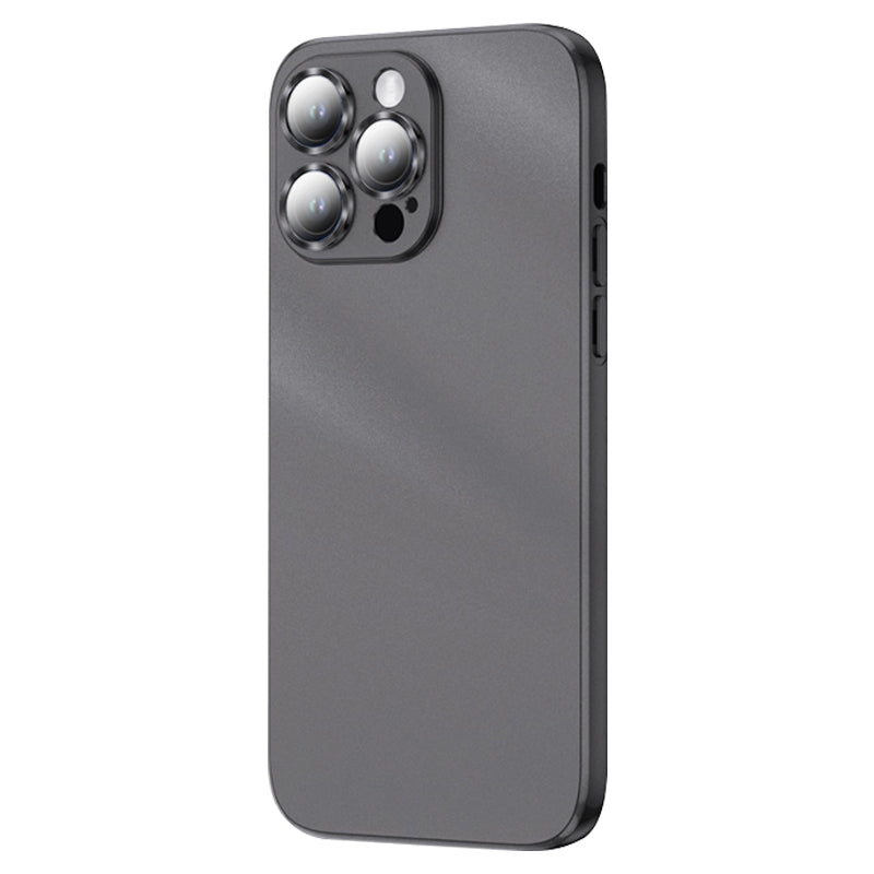 Pro iPhone 14 Pro Matte Finish Pouzdro na mobilní telefon Galvanické pokovování Měkký kryt TPU s vestavěnou ochranou objektivu