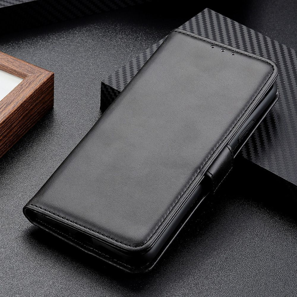 For Samsung Galaxy M14 5G Anti-Shock Cowhide Texture Leather Cover Wallet Stand Phone Case