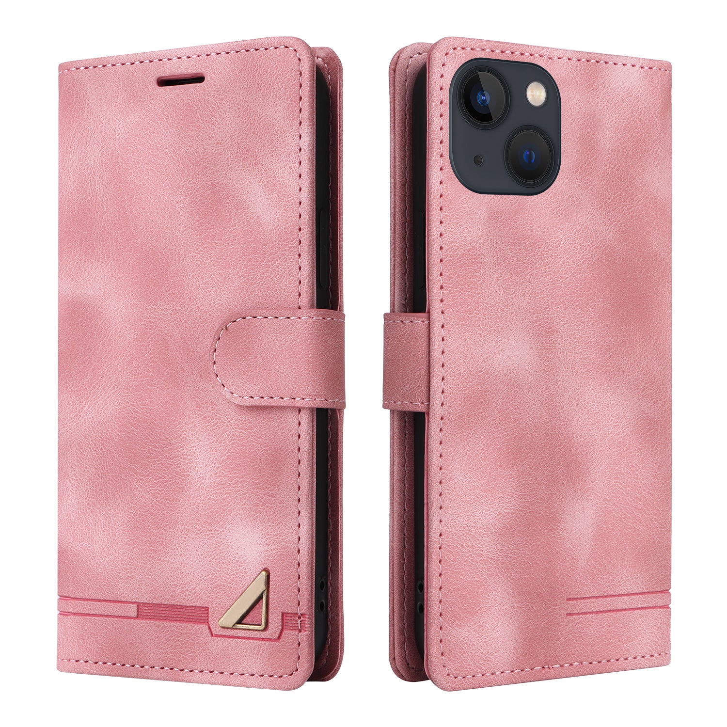 Řada 007 pro iPhone 14 Wallet Flip Cover PU kožený dotykový stojánek magnetické pouzdro na telefon