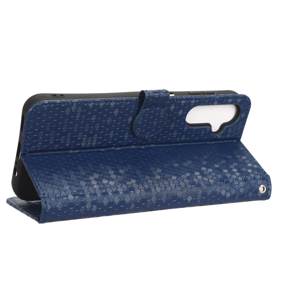 PU Leather Cover for Samsung Galaxy A24 4G Wallet Phone Case Dot Pattern Imprinted Smartphone Cover