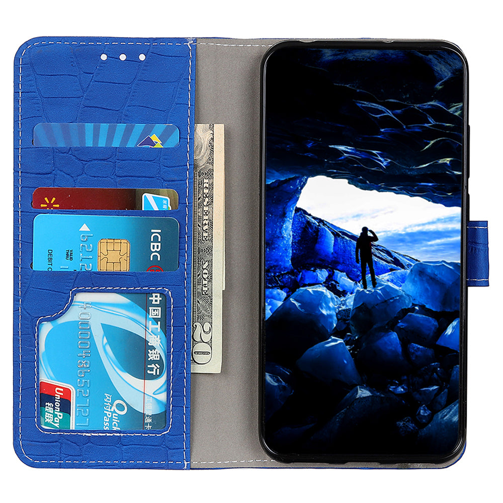 Til Samsung Galaxy M14 5G Stand Pung Telefon Læder Taske Crocodile Texture Mobiltelefon Cover