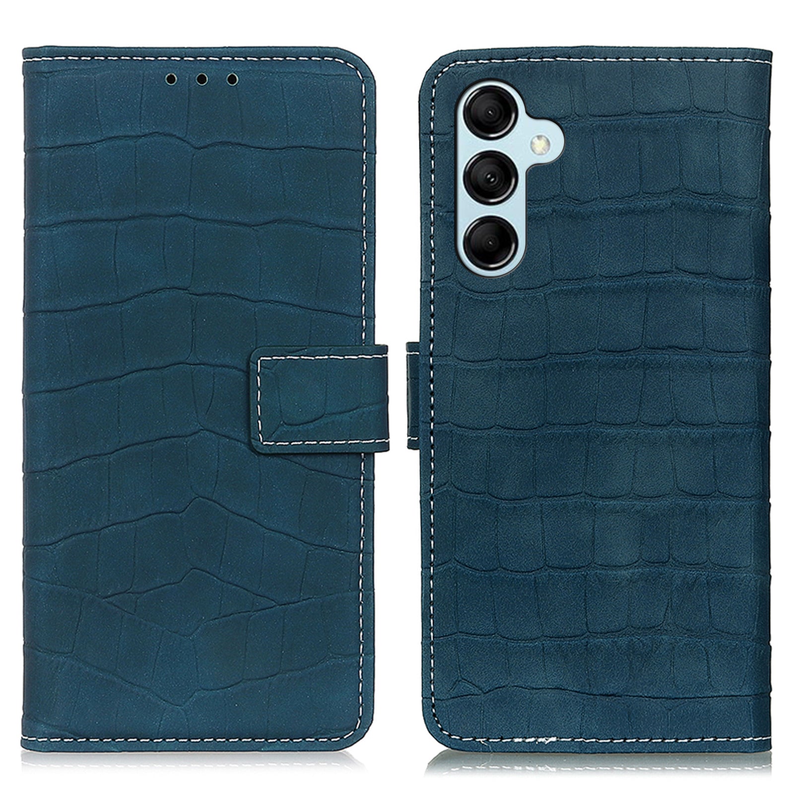 Til Samsung Galaxy M14 5G Stand Pung Telefon Læder Taske Crocodile Texture Mobiltelefon Cover