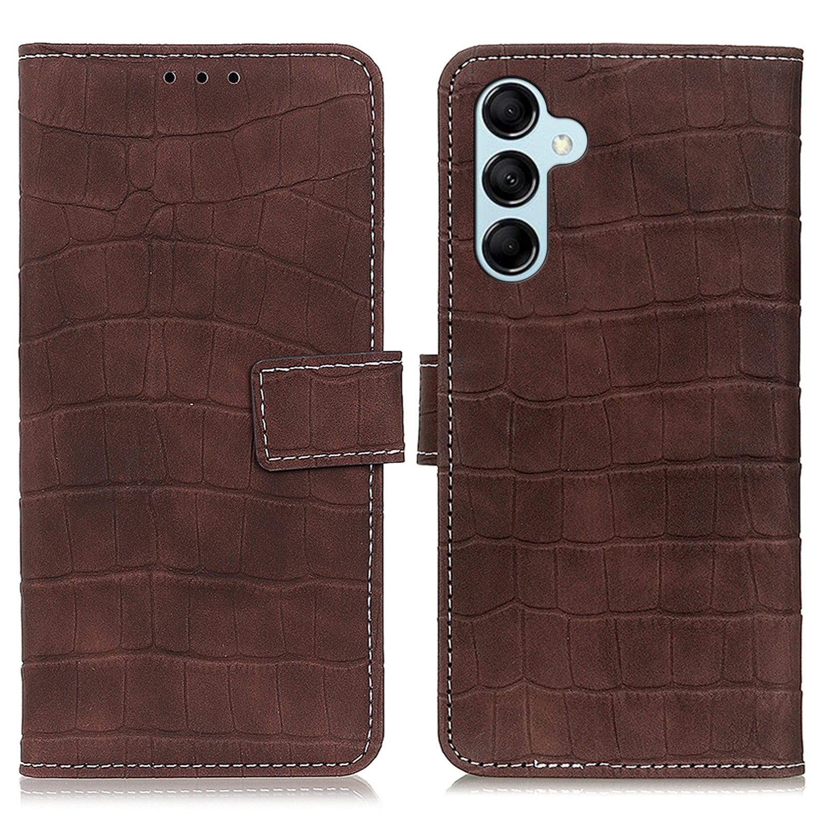 For Samsung Galaxy M14 5G Stand Wallet Phone Leather Case Crocodile Texture Cell Phone Cover