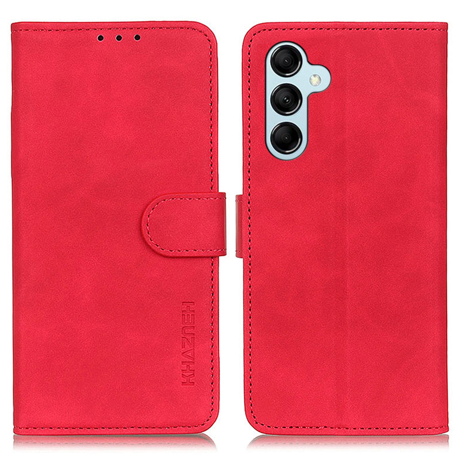 KHAZNEH For Samsung Galaxy M14 5G Retro Leather Phone Case Wallet Protective Phone Stand Cover