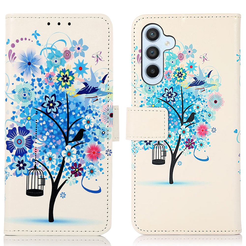 Til Samsung Galaxy M14 5G Telefon Læder Taske Mønster Udskrivning Stand Telefon Pung Cover