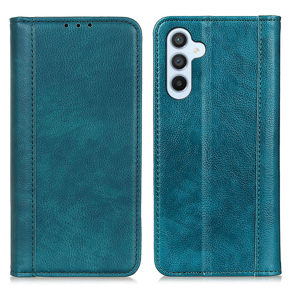 Til Samsung Galaxy M14 5G Litchi Texture Smartphone Stand Cover Telefon Case Split læder tegnebog