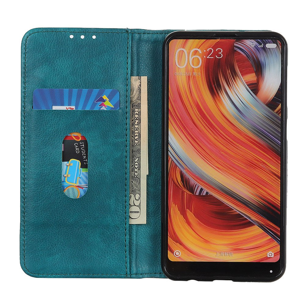 Til Samsung Galaxy M14 5G Litchi Texture Smartphone Stand Cover Telefon Case Split læder tegnebog