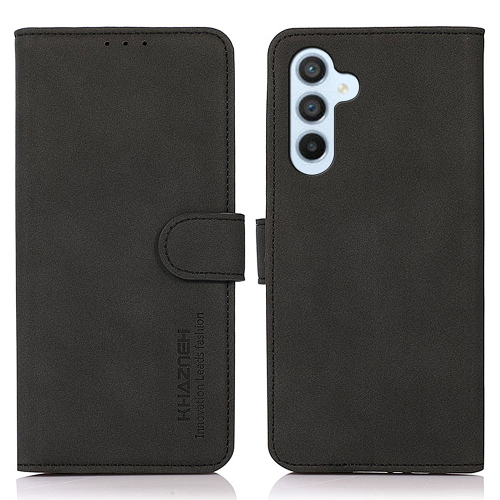 KHAZNEH For Samsung Galaxy M14 5G Anti-Drop PU Leather Phone Case Wallet Stand Flip Protective Cover