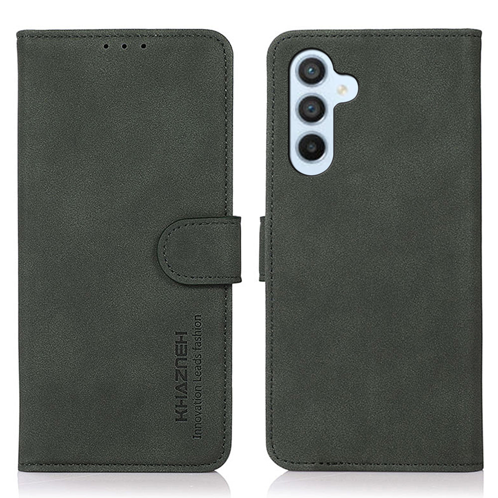 KHAZNEH For Samsung Galaxy M14 5G Anti-Drop PU Leather Phone Case Wallet Stand Flip Protective Cover