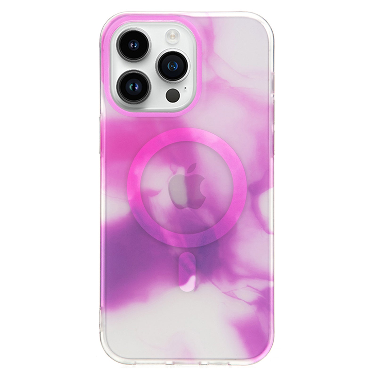 Magnetic Phone Case for iPhone 14 Pro Compatible with Magsafe Soft TPU Hard PC Watercolor Gradient Cover