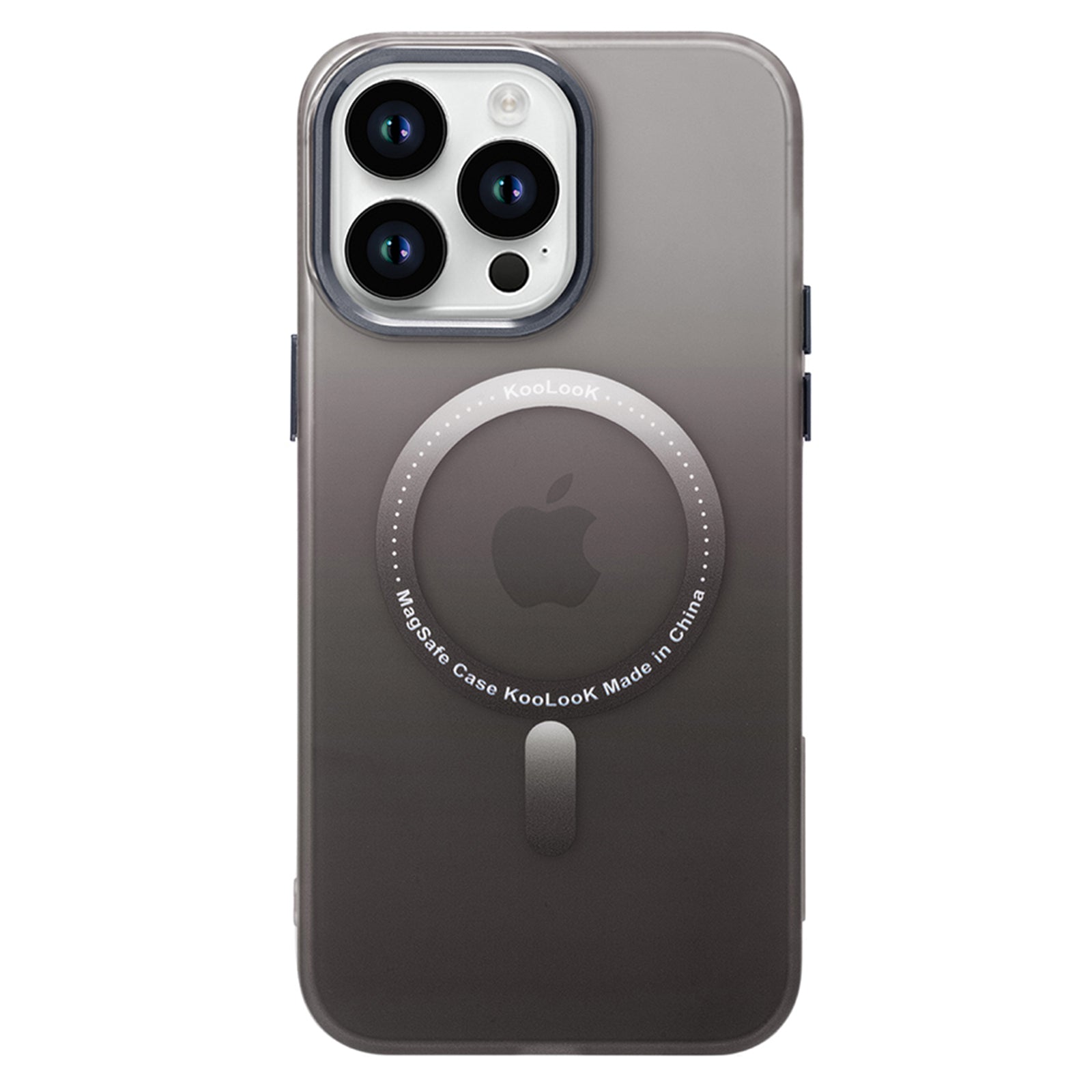 Pro iPhone 14 Pro Max Gradient Color Magnetic PC TPU Kryt na telefon Pouzdro na telefon s kovovým zadním kroužkem objektivu