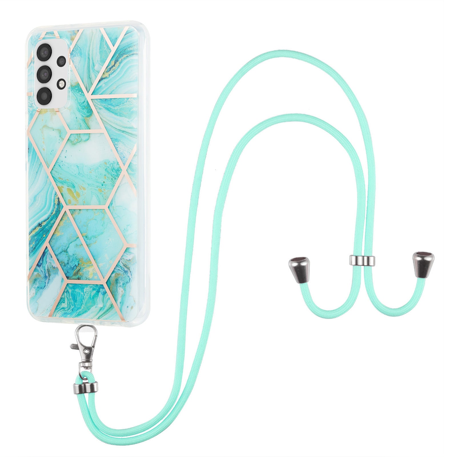 Pro Samsung Galaxy A32 5G / M32 5G pouzdro na telefon YB IMD Series-5 IML IMD Electroplating TPU kryt telefonu