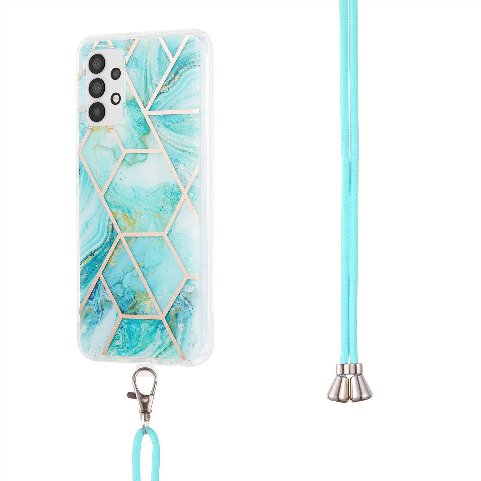 Pro Samsung Galaxy A32 5G / M32 5G pouzdro na telefon YB IMD Series-5 IML IMD Electroplating TPU kryt telefonu