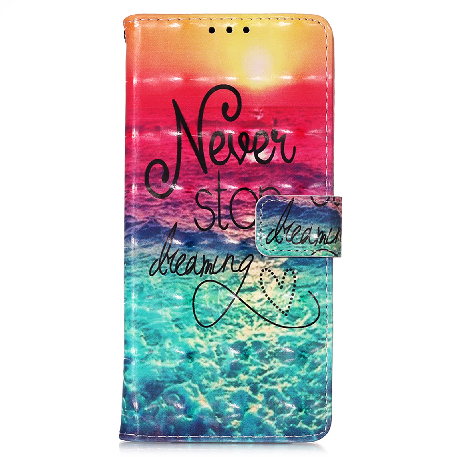 Til Samsung Galaxy A32 5G / M32 5G YB Mønsterprint Læder Series-2 Stand Case Læder 3D Mønster Printing Wallet Cover